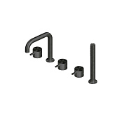 Смеситель для ванны и душа Quadro design Source, золото черное (12 95 ON)