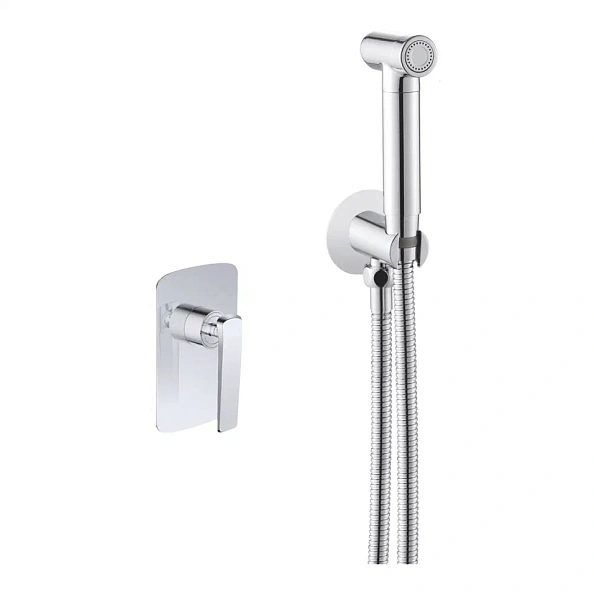 Гигиенический душ со смесителем Rose R1305, хром