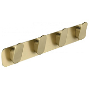 Планка с 4 крючками Grocenberg AC0054MG, матовое золото