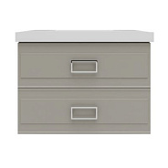 Тумба под раковину подвесная La Fenice Cubo TWIN FNC-01-CUB-C-100-2, бежевая