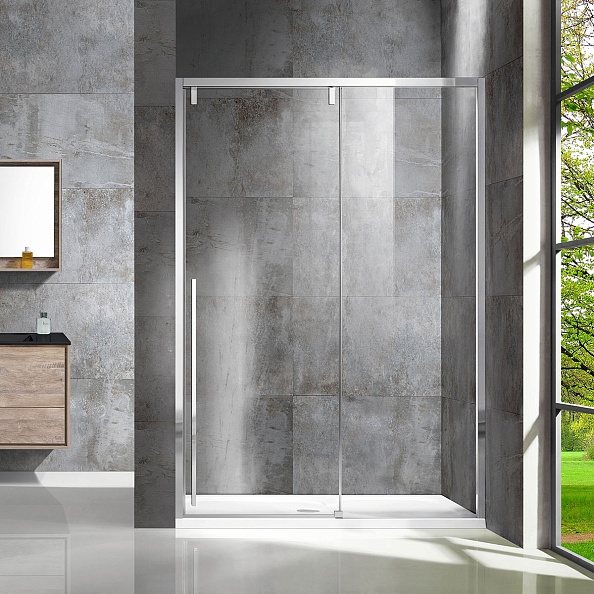 Душевая дверь Vincea Lugano (VDS-1L150CL-1) 1500х1950 мм, хром, стекло прозрачное