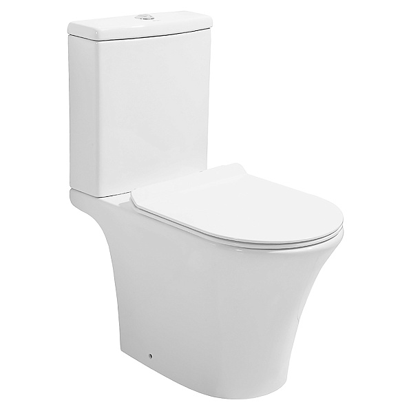 Унитаз-компакт Azario Verde 650х380х790 напольный, безободковый, с быстросъемным сиденьем микролифт (AZ-8220)