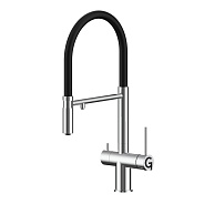 Смеситель для кухни с подключением фильтра Rivelato Adria 1523517, хром