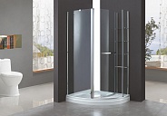 Душевой уголок Cezares Elena 120x90x195 мм, прямоугольный асимметричный, хром (ELENA-W-RH-1-120/90-C-Cr-L)