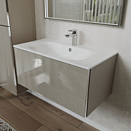 Тумба с раковиной подвесная (80см) Terminus Vega VEG10801200501OSL, капучино