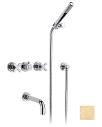 Смеситель для ванны и душа Nicolazzi M.Croce, Raw Brass (2203EXT OG 27)