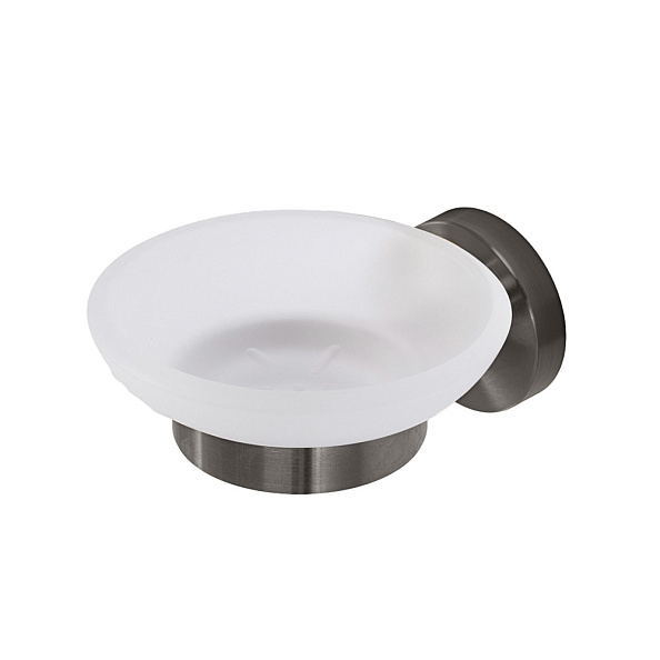 Мыльница подвесная Cezares Relax, оружейная сталь (RELAX-SODS-GM)