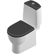 BEST COMFORT Унитаз-компакт Черный S1 (WC.CC/Best/2-DM/BLK.G/S1)