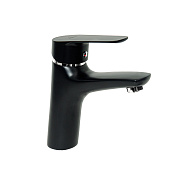 Смеситель Славен для умывальника с литым изливом, черный (СЛ-ОД-Г1Ч)