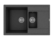 Мойка кухонная иск. камень Флорентина "Липси 780К" 780х510 черный FG (20.250.D0780.102)