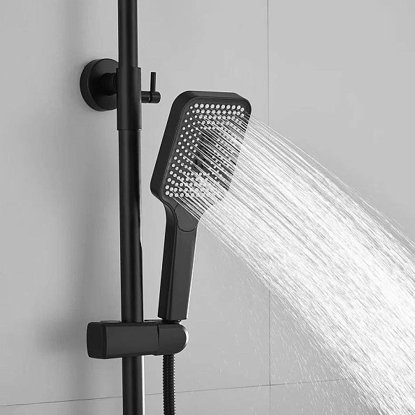 Душевая система Shevanik S6836H, черный