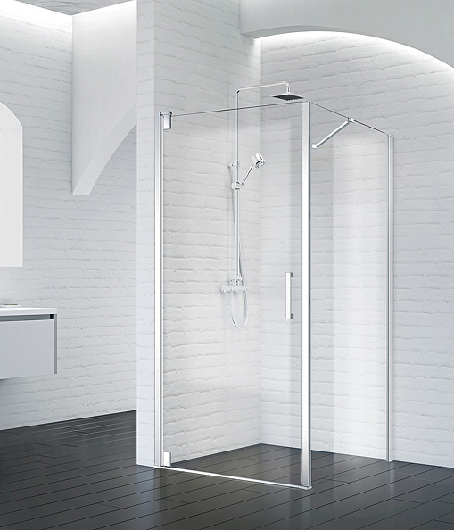 Душевой уголок BelBagno Marmi 80x90x195 см, прямоугольный, хром (MARMI-AH-1-80/90-C-Cr)