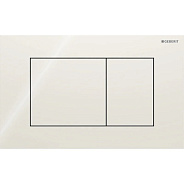 115.629.JL.1 Смывная клавиша Geberit Sigma40 для двойного смыва, квадратная: Стекло/Песчано-серый