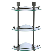 Полка угловая тройная (стеклянная) Savol S-065322H-3