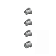 Смеситель для душа Quadro design Source, на 3 потребителя, сталь брашированная (12 50.00 AS)