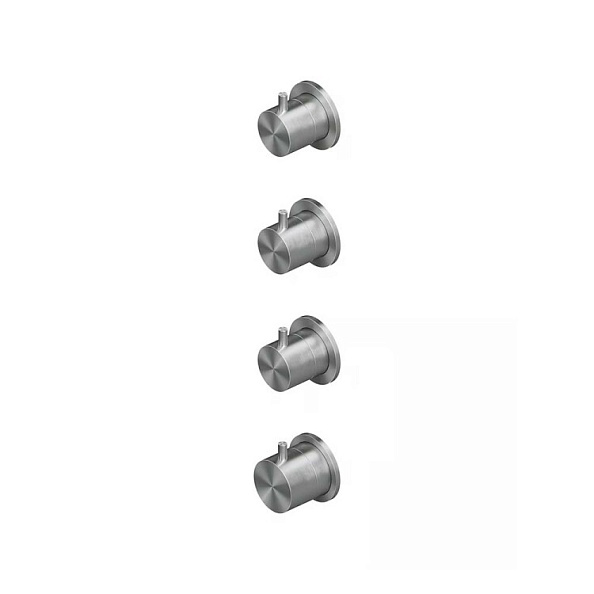 Смеситель для душа Quadro design Source, на 3 потребителя, сталь брашированная (12 50.00 AS)