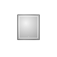Зеркало в алюминиевой раме со встроенным светильником, и подогревом BelBagno Kraft 700 х 32 х 800 (SPC-KRAFT-700-800-LED-TCH-WARM-NERO)