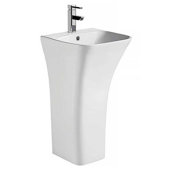 Раковина напольная AZARIO FRETTA SQUARE 450х435х835 отдельностоящая, прямоугольная (AZ-315)