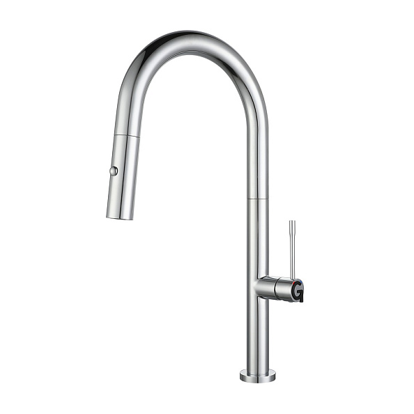 Смеситель для кухни с выдвижным изливом Rivelato Asti 3972500, хром