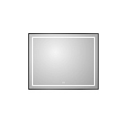 Зеркало в алюминиевой раме со встроенным светильником, и подогревом BelBagno Kraft 1000 х 32 х 800 (SPC-KRAFT-1000-800-LED-TCH-WARM-NERO)
