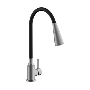 Смеситель для кухни BELZ гибкий Сатин (B74809-1)