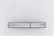 115.788.11.2 Смывная клавиша Geberit Sigma50 для двойного смыва к 111.300/350/361/362/380/390/796 белый/металлический хромированный
