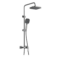 Душевая система Shevanik S9736T, оружейная сталь