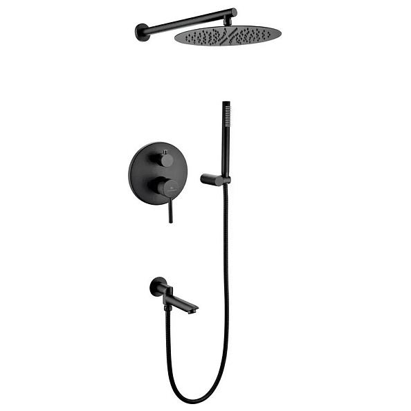 Душевая система встраиваемая Grocenberg GB5099BL-1, черный