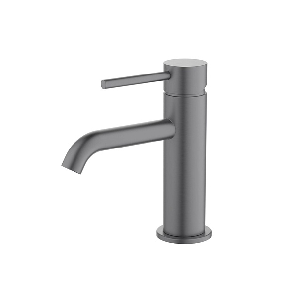 AQ1310BGM ЕВРОПА смеситель для раковины 89, без донного клапана, шлиф. черный хром