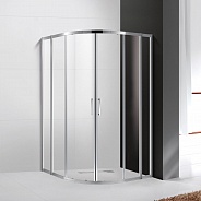 Душевой уголок Cezares Molveno 120x120x195 мм, полукруглый, хром (MOLVENO-R-22-90+30-C-Cr-IV)