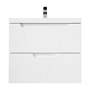 База под раковину подвесная BelBagno Vittoria 800х570х450 мм, Bianco Lucido (VITTORIA-800-2C-SO-BL-P)