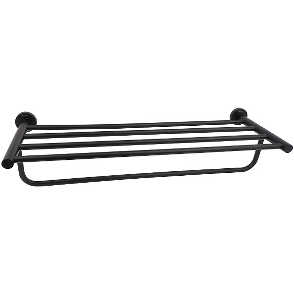 Полка для полотенец AQUATEK ВЕГА AQ4015MB, матовый черный