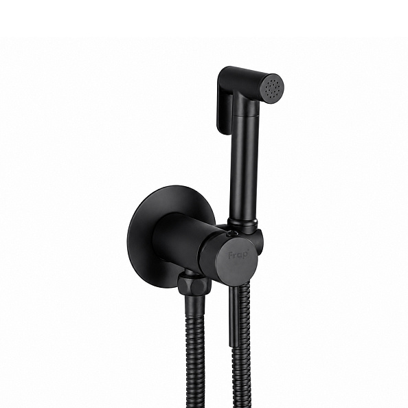Гигиенический душ со смесителем FRAP F7505-6, черный