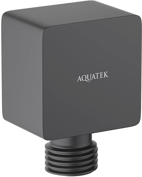 Шланговое подсоединение AQUATEK, матовый черный AQ2459MB