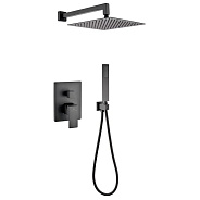 Душевая система встраиваемая (без излива) Grocenberg GB5089BL-3, черный