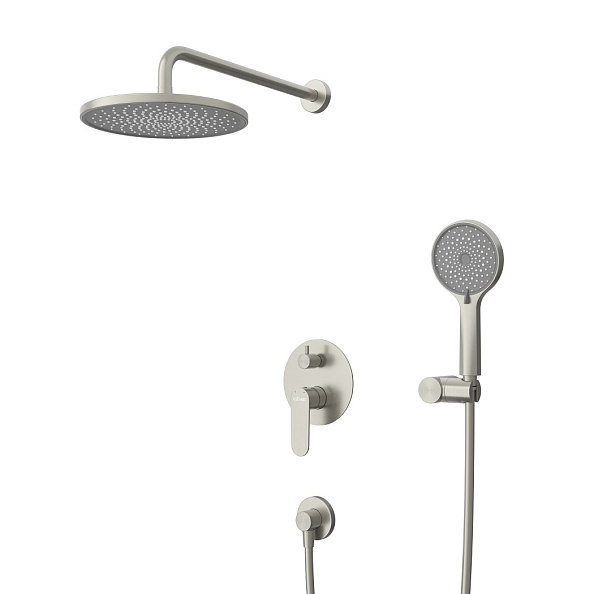 Душевой комплект встраиваемый Cezares Stylus, сатин (STYLUS-DSET-IN)