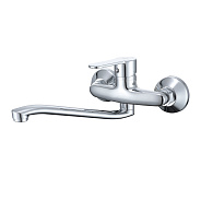 Смеситель Prohanss для кухни настенный поворотный излив 25 см, хром (P64.46)