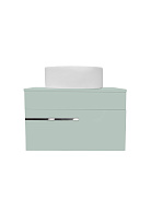 Тумба Runo Вудлайн 65 подвесная оливковая под накладной умывальник (00-00004897)