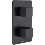 Наружная часть смесителя для ванны Bossini Cube New чёрный матовый (Z00062.073)