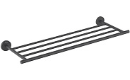 AQ4222MB ОБЕРОН полка для полотенец, матовый черный