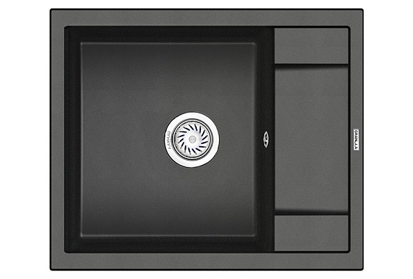 Кухонная мойка GRANULA (6002, ЧЁРНЫЙ)