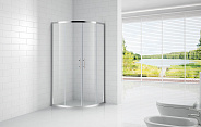 Душевой уголок Cezares Eco 90x90x190 мм, полукруглый, хром (ECO-O-R-2-90-C-Cr)