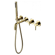 Смеситель для ванны встраиваемый Grocenberg GB5070GO, золото