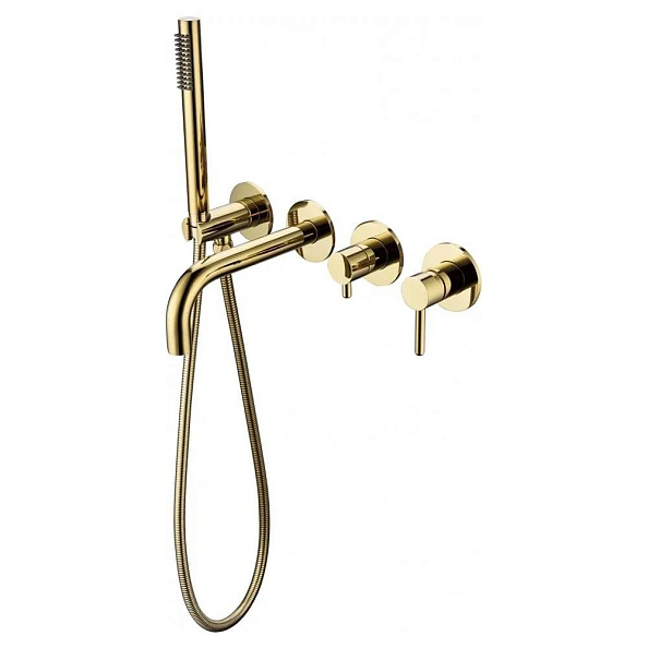 Смеситель для ванны встраиваемый Grocenberg GB5070GO, золото