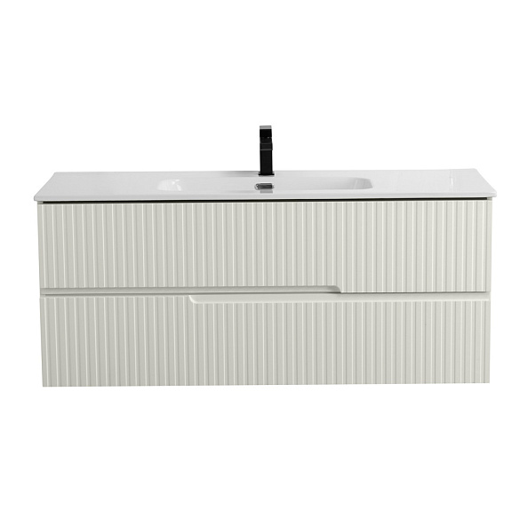 База под раковину подвесная Cezares Duet-N 1200х457х500, Альпака брашированная (DUET-N-1200-2C-SO-AS-P)