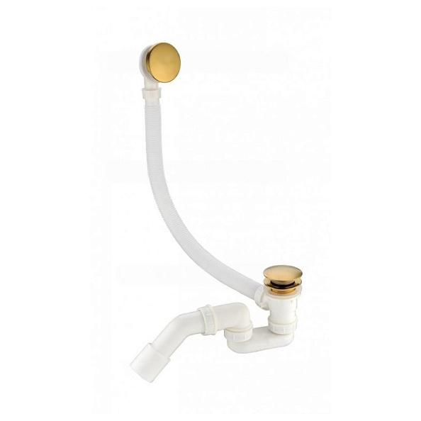 Слив-перелив (автомат) Grocenberg GB230GL, брашированное золото