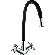 Смеситель для кухни с гибким изливом VODA Star FW519B, хром