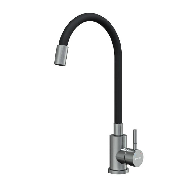 Смеситель для кухни с гибким изливом Knotlor SS-02, сатин