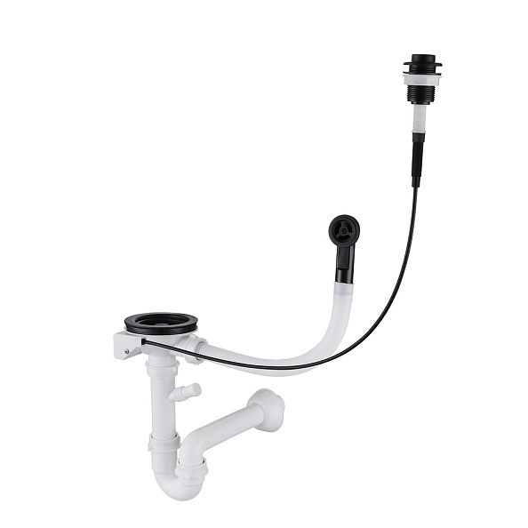 Сифон для кухонной мойки Rivelato 13PB2-P2, черный