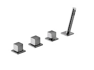 Смеситель для ванны и душа Fantini Mint, хром (34 02 F167)